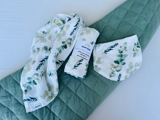 Eucalyptus Bandana Bib/Neck Sun Cover