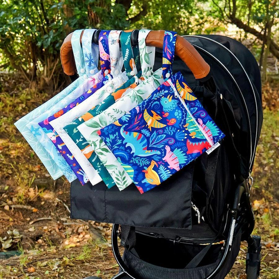 Best Friends & Rainbows Medium Wet Bag with a double PUL layer
