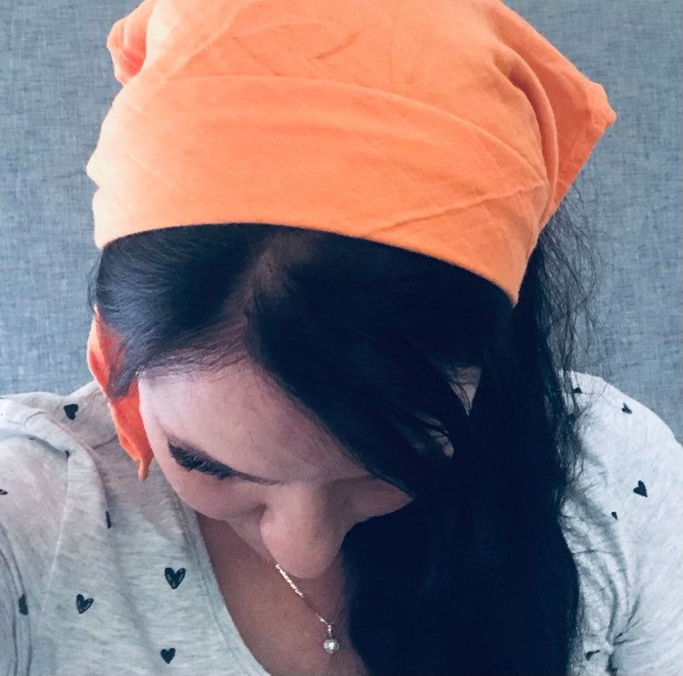Orange Orchard Bamboo Cotton Cloth