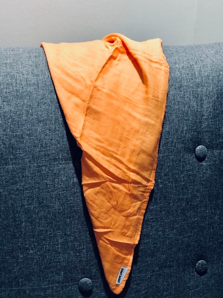 Orange Orchard Bamboo Cotton Cloth