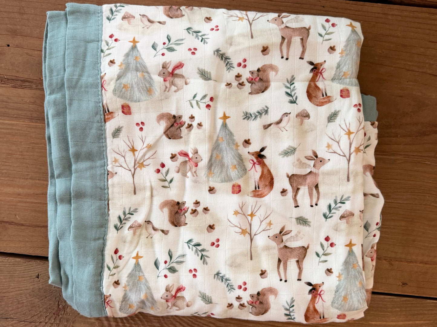 Christmas Bamboo Cotton Blanket