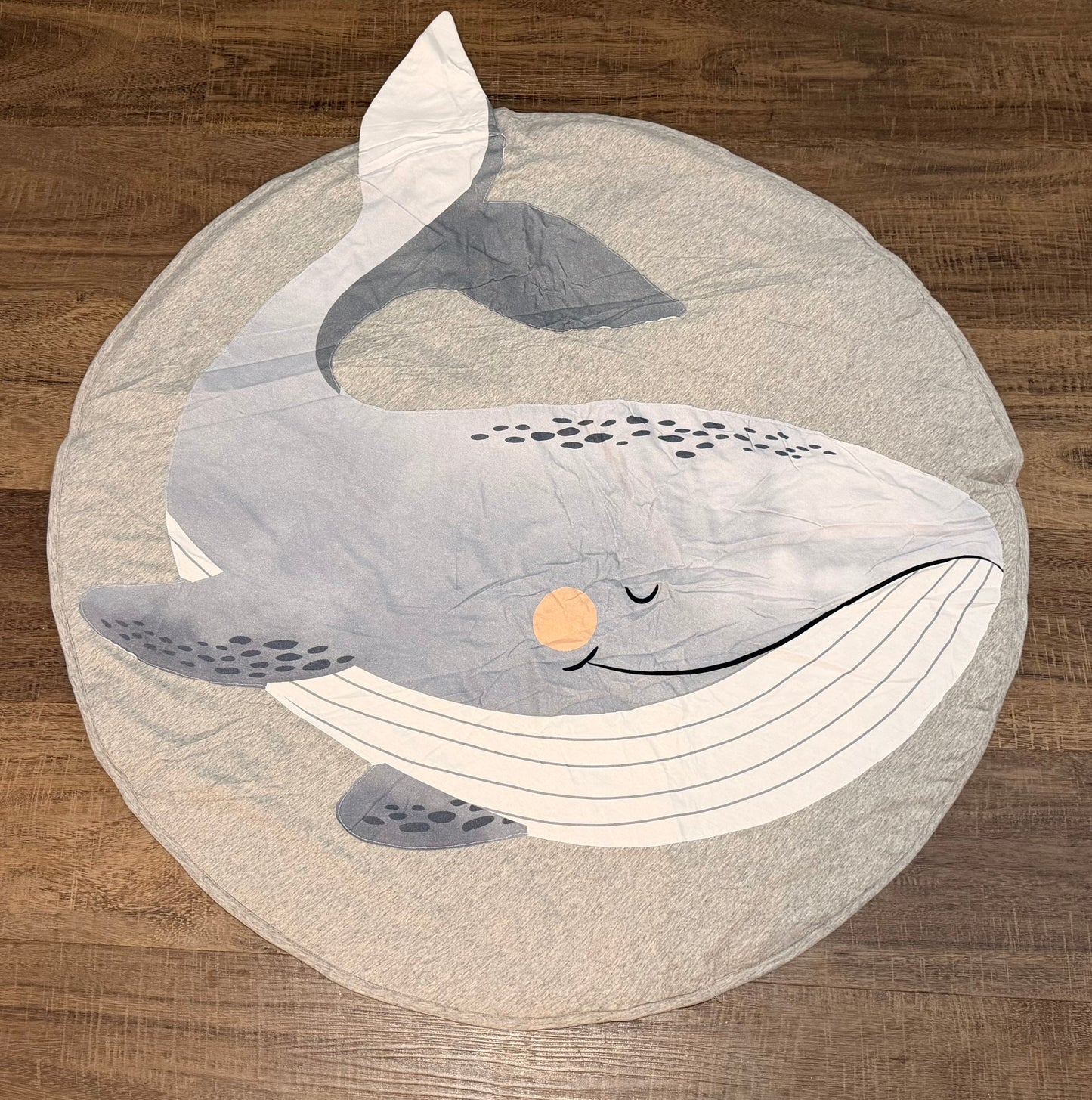 Whale Cotton Round Play Mat 100cm