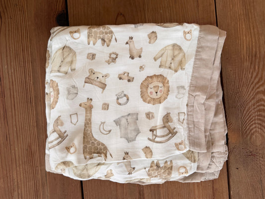 Nursery Bamboo Cotton Blanket