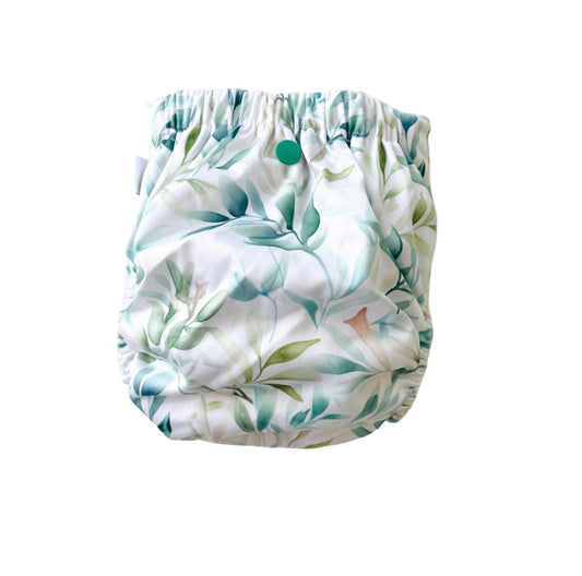 The Leaves- Austin Nappy Co. Reusable OSFM Nappy