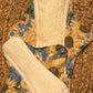 Blue Sunflowers Reusable Bamboo Cotton Cloth Pads