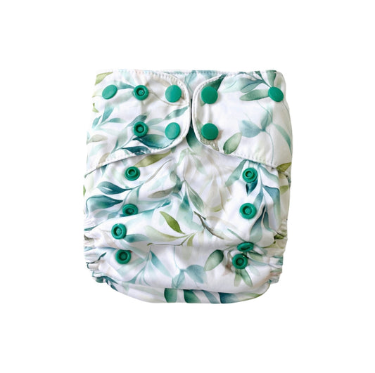 The Leaves- Austin Nappy Co. Reusable OSFM Nappy