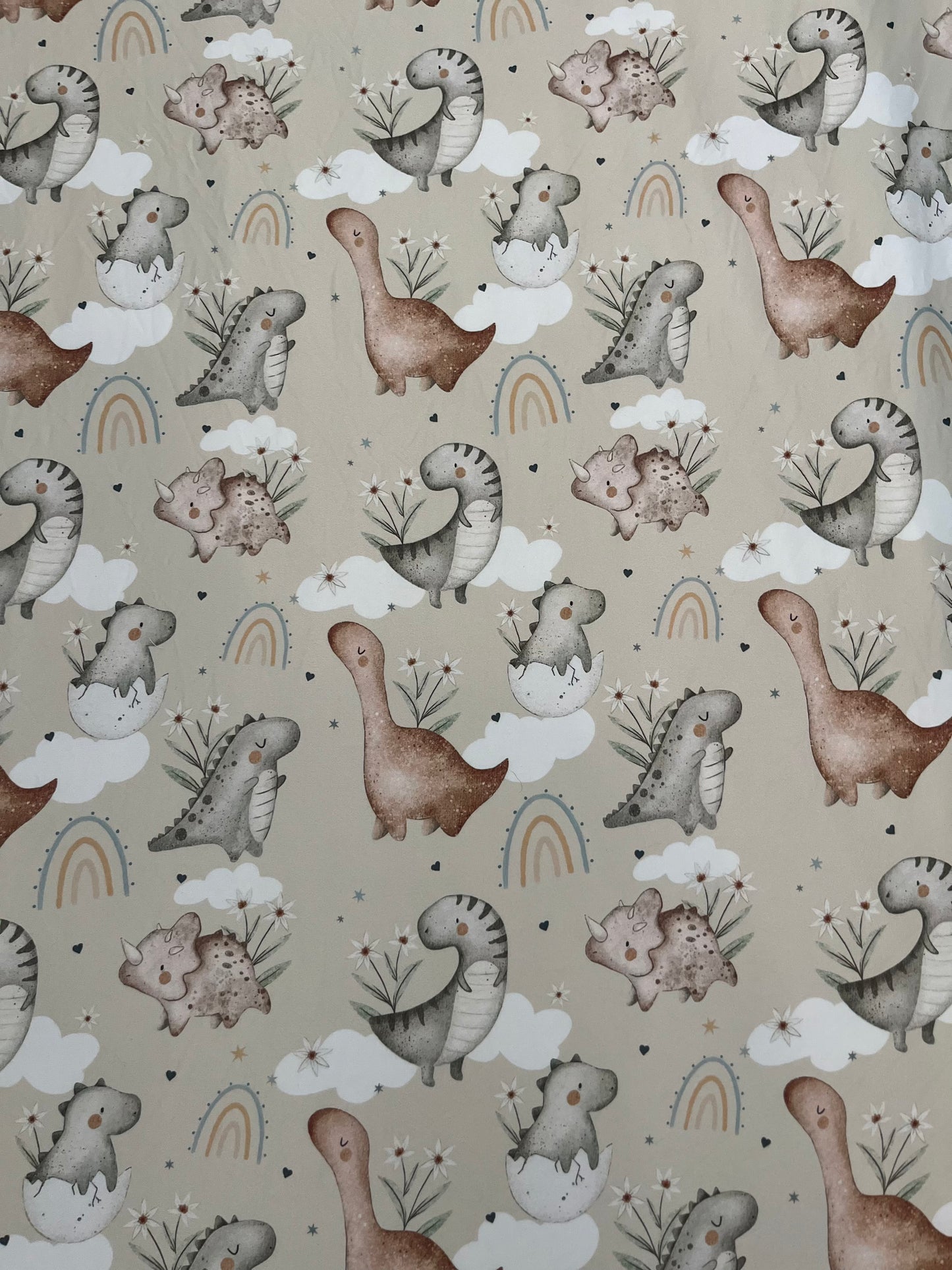 Dinosaurs Stretch Jersey Fitted Cot Sheet