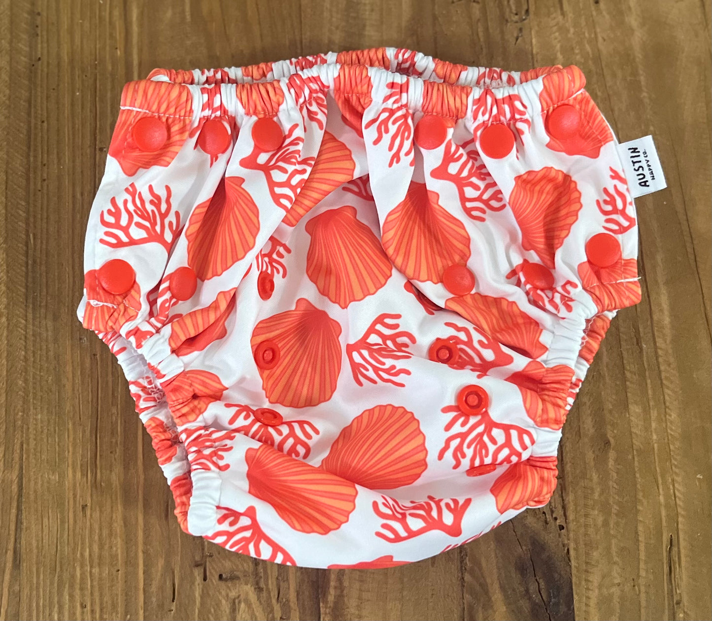 Coral Reusable Swim Nappy