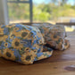 Pink Sunflowers Nappy Wet Bag POD with side zip
