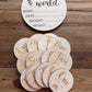 Rainbow Wooden Age Milestone Disc Set