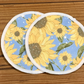 Blue Sunflowers Bamboo Cotton Reusable Breast Pads