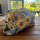 Blue Sunflowers Nappy Wet Bag POD with side zip