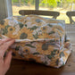 Pink Sunflowers Nappy Wet Bag POD with side zip