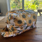 Pink Sunflowers Nappy Wet Bag POD with side zip