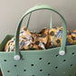 Pink Sunflowers Nappy Wet Bag POD with side zip