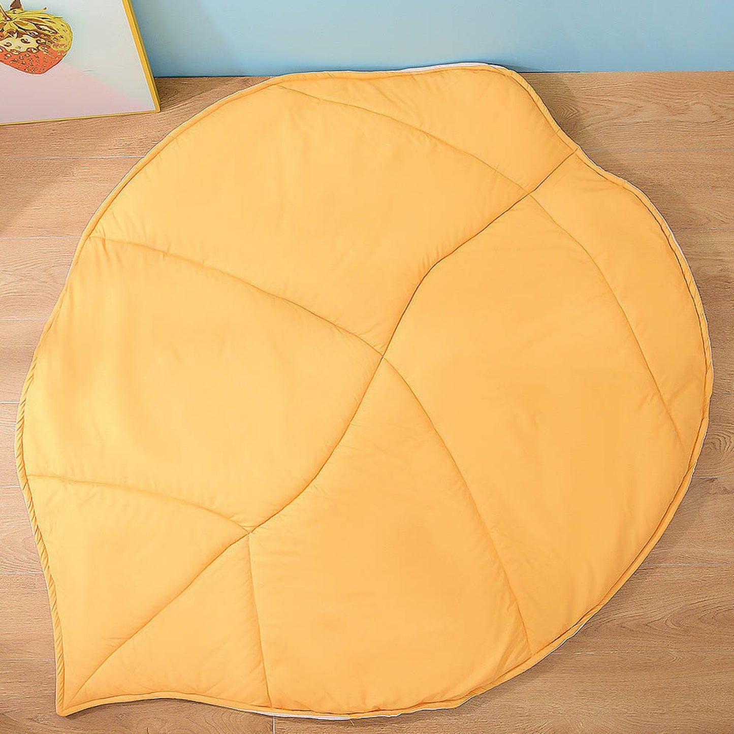 Luxury Quilted Non Slip Cotton Leaf Play Mat