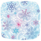 Frozen Snowflakes Medium Wet Bag with a double layer of PUL