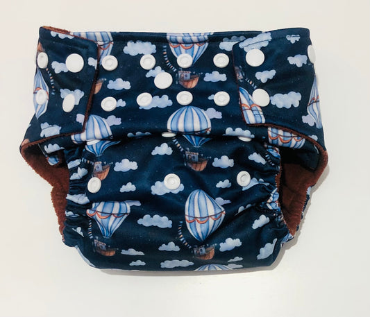 Navy Skies OSFM Coffee Fleece Pocket MCN