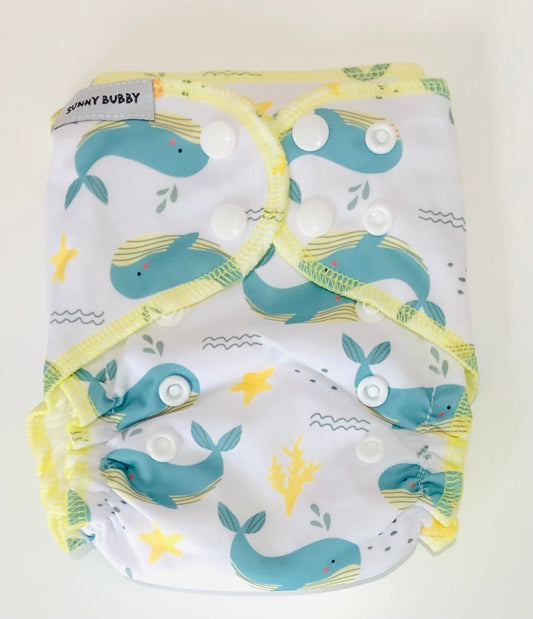 The Whales Bamboo Cotton Newborn All in One MCN