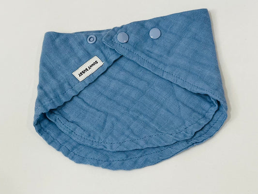 Baby Blue Bandana Bib/Neck Sun Cover