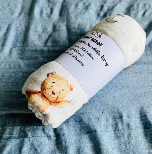 Teddies Bamboo Cotton Swaddle