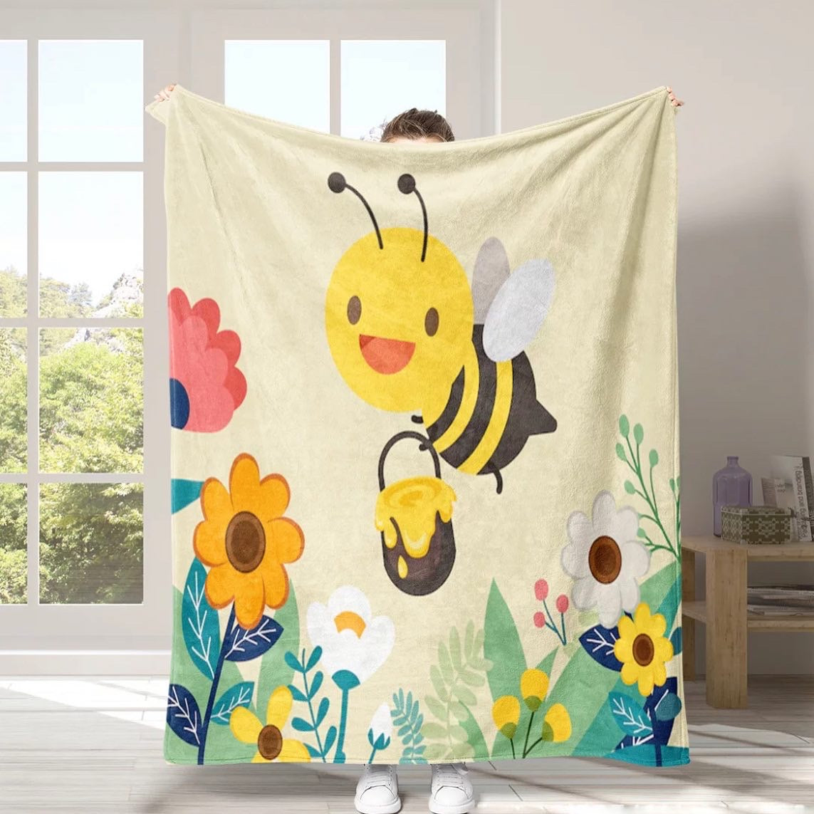 The Bumble Bees Cuddly Flannel Blanket