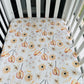 Peace Lily Bamboo & Organic Cotton Fitted Cot Sheet