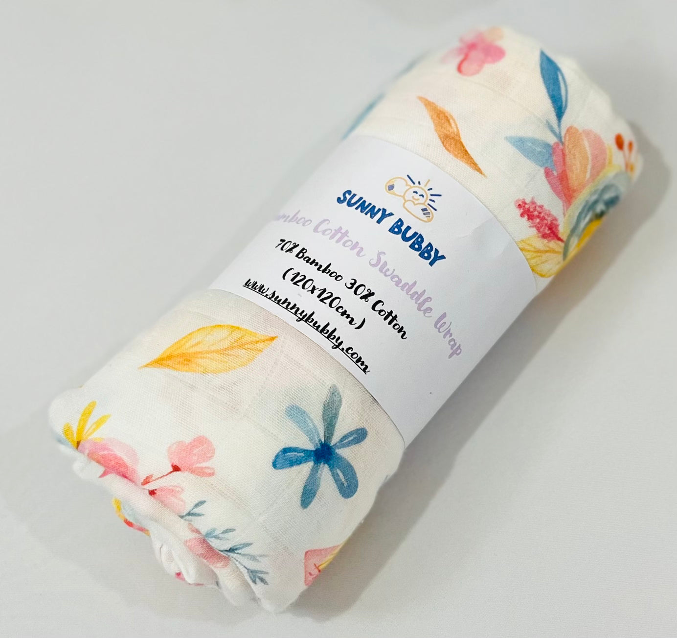 Yellow Roses Bamboo Cotton Swaddle