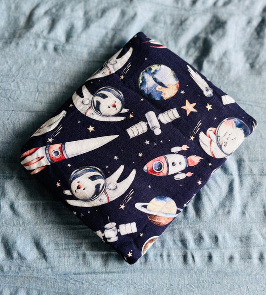 Space Animals Bamboo Cotton Swaddle