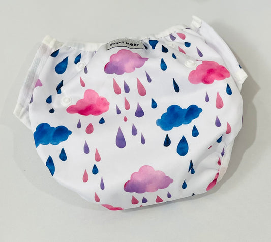 Rain Clouds Reusable Swim Nappy