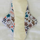 Colourful Flowers Reusable Bamboo Cotton Cloth Pads