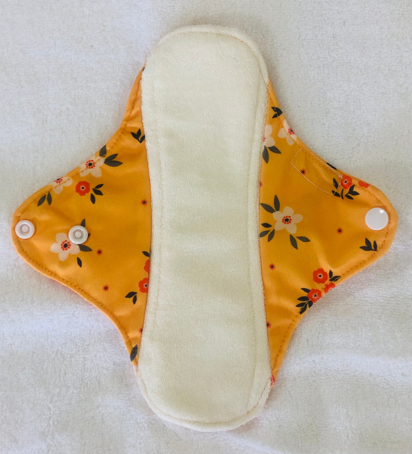 Sunny Flowers Reusable Bamboo Cotton Cloth Pads