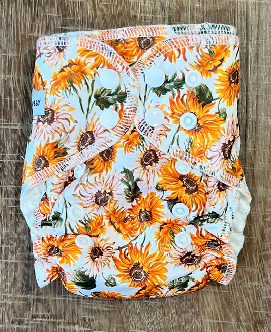 The Sunflowers Bamboo Cotton Newborn All in One MCN