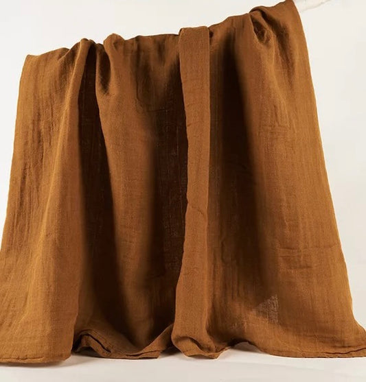 Chocolate 100% Muslin Cotton Swaddle