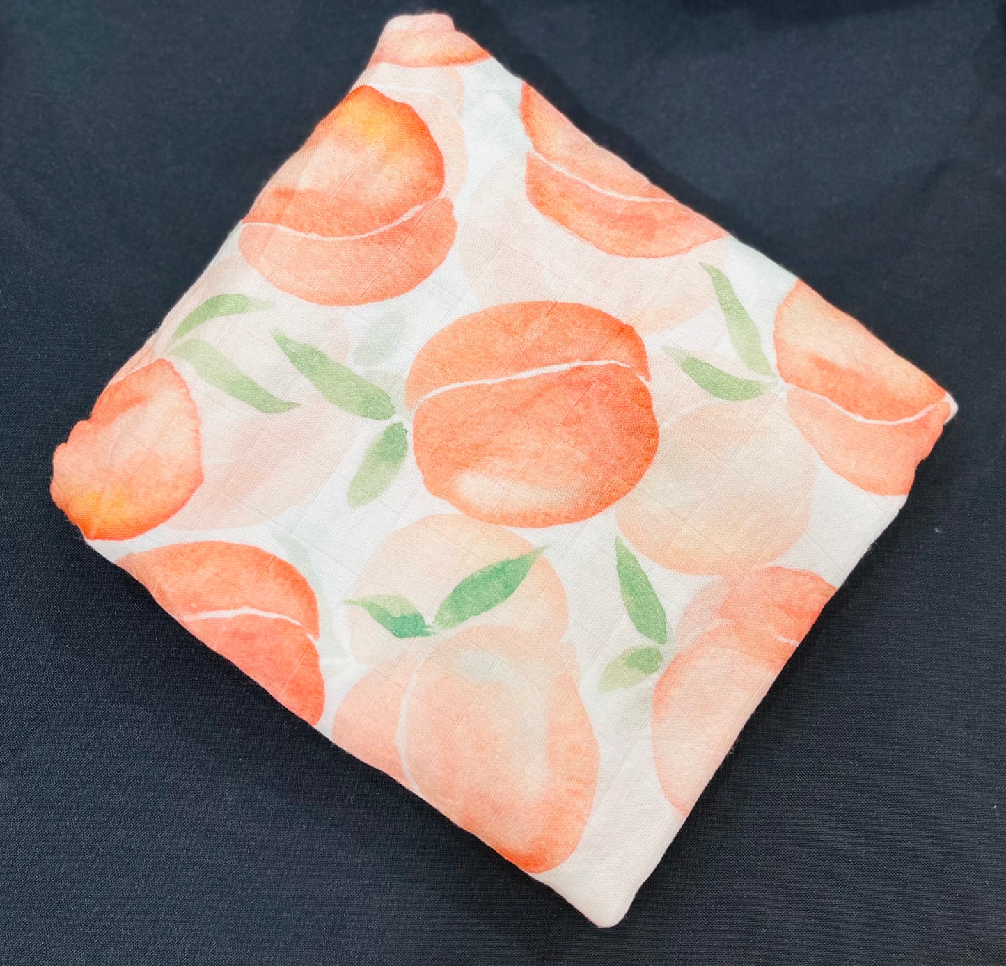 Peaches Bamboo Cotton Swaddle