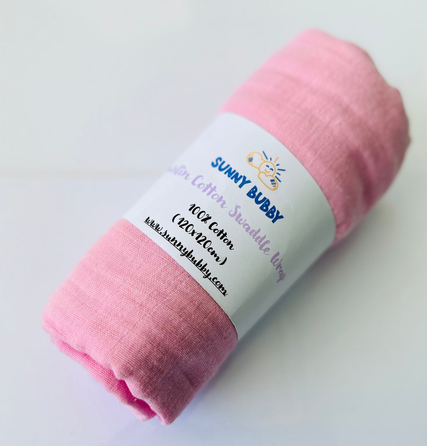 Baby Pink  100% Muslin Cotton Swaddle