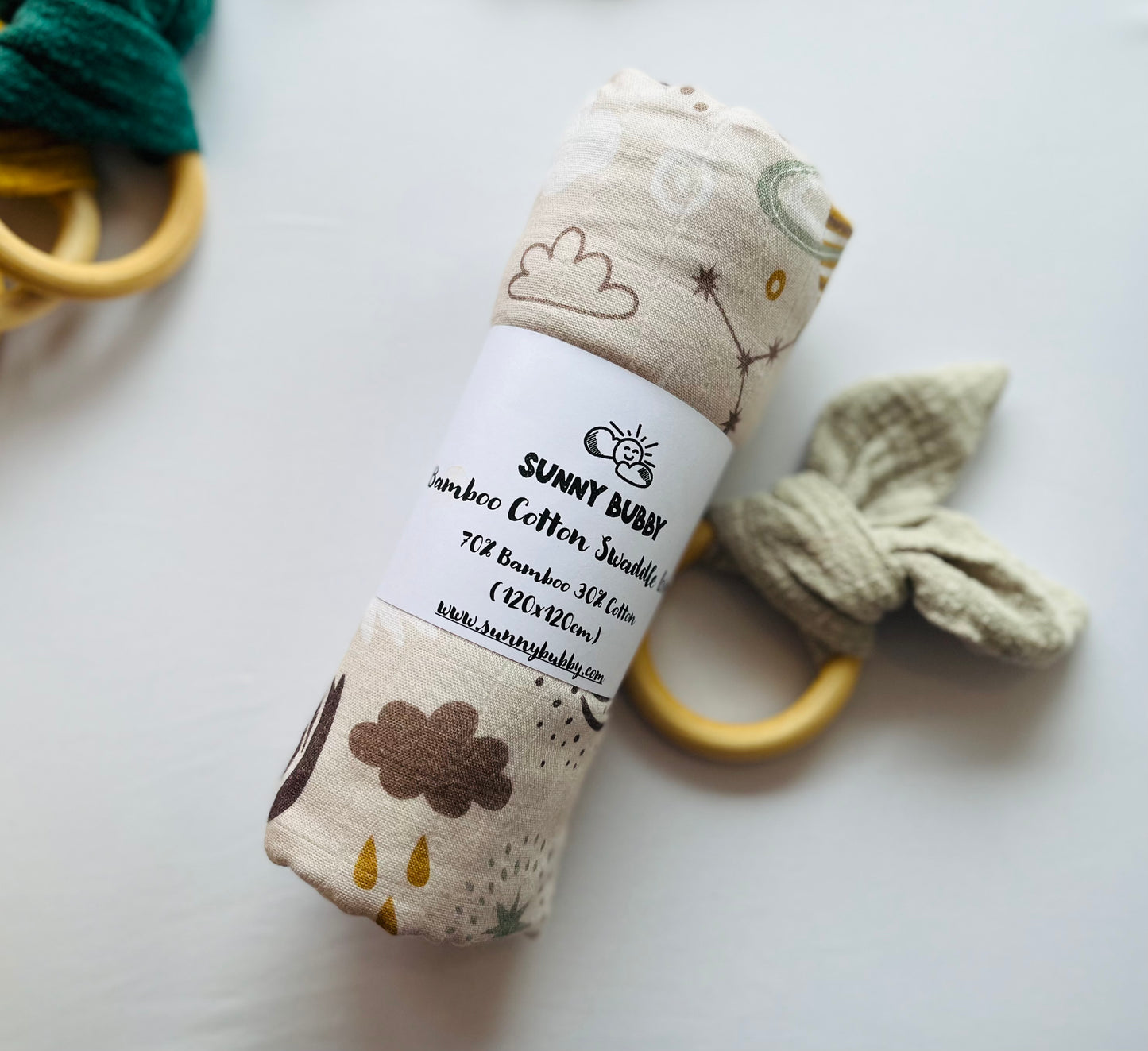 Solar System Bamboo Cotton Swaddle
