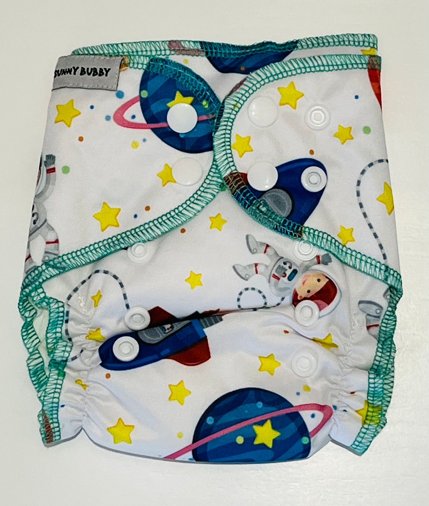 Space Boy Bamboo Cotton Newborn All in One MCN