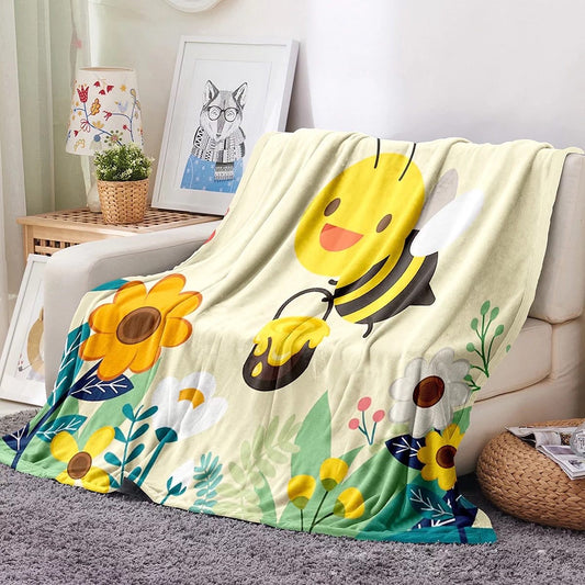 The Bumble Bees Cuddly Flannel Blanket